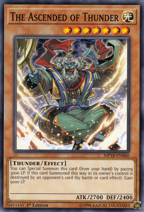 The Ascended of Thunder [MP18-EN060] Short Print | Game Master's Emporium (The New GME)