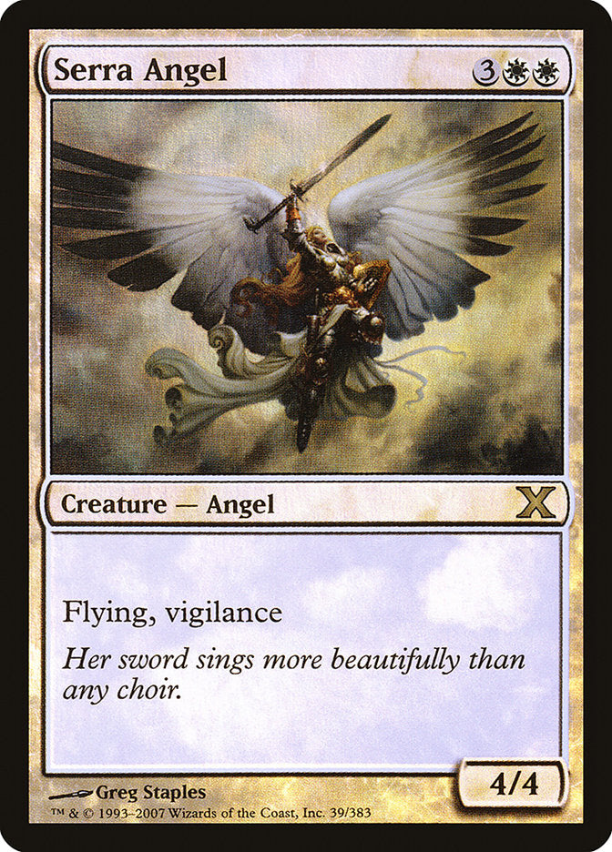 Serra Angel (Premium Foil) [Tenth Edition] | Game Master's Emporium (The New GME)