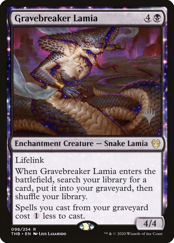 Gravebreaker Lamia (Promo Pack) [Theros Beyond Death Promos] | Game Master's Emporium (The New GME)