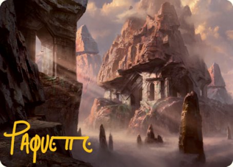 Mountain (277) Art Card (Gold-Stamped Signature) [Dungeons & Dragons: Adventures in the Forgotten Realms Art Series] | Game Master's Emporium (The New GME)