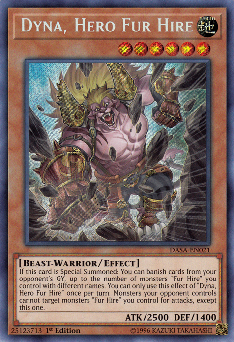 Dyna, Hero Fur Hire [DASA-EN021] Secret Rare | Game Master's Emporium (The New GME)