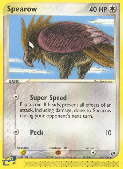 Spearow (81/100) [EX: Sandstorm] | Game Master's Emporium (The New GME)