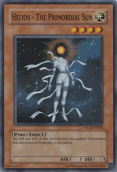 Helios - The Primordial Sun [WC6-EN002] Super Rare | Game Master's Emporium (The New GME)
