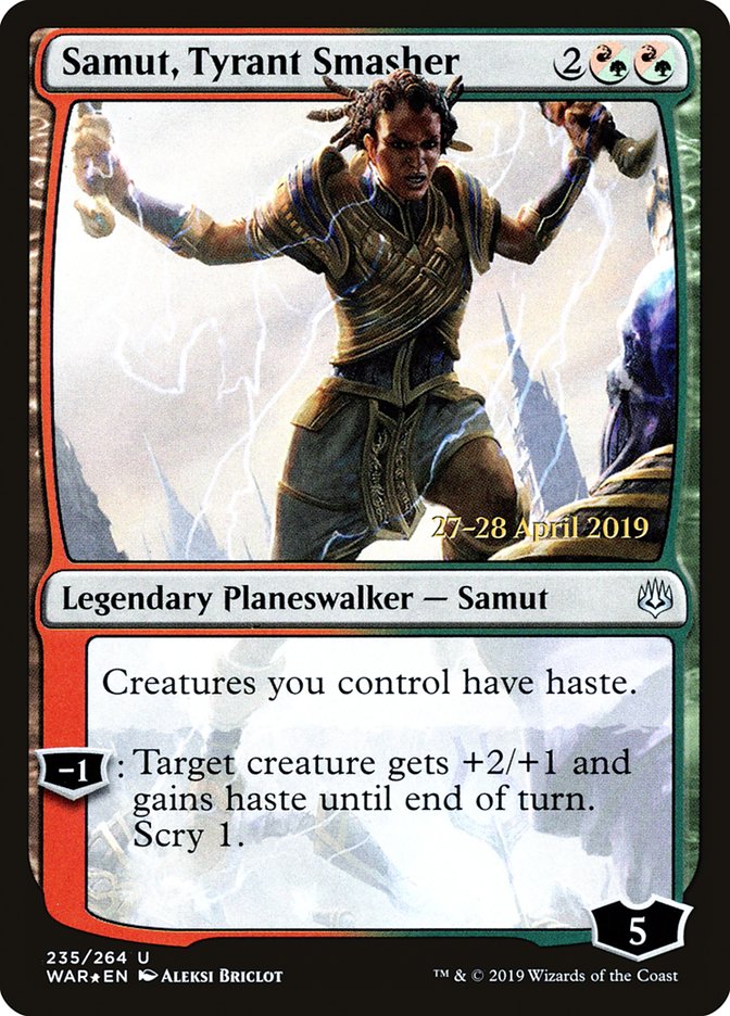 Samut, Tyrant Smasher [War of the Spark Prerelease Promos] | Game Master's Emporium (The New GME)