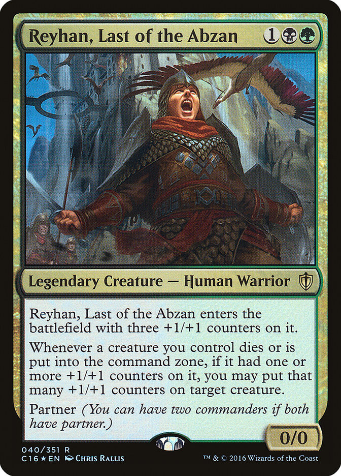 Reyhan, Last of the Abzan [Commander 2016] | Game Master's Emporium (The New GME)