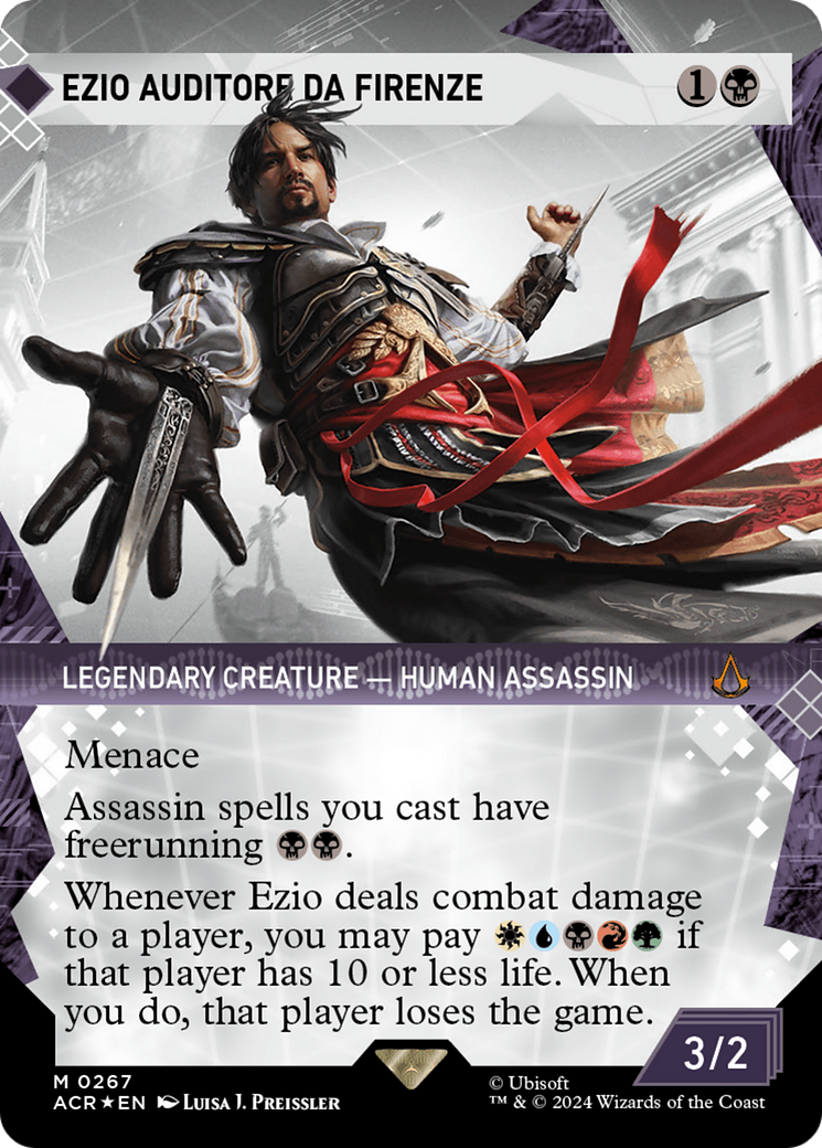 Ezio Auditore da Firenze (Showcase) (Textured Foil) [Assassin's Creed] | Game Master's Emporium (The New GME)