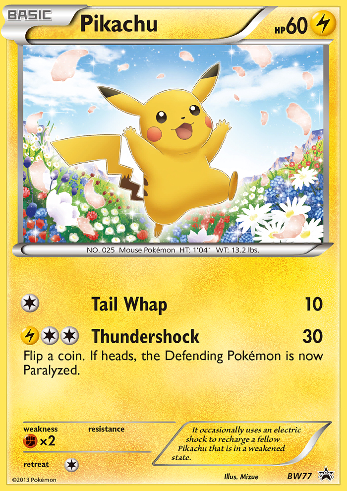 Pikachu (BW77) [Black & White: Black Star Promos] | Game Master's Emporium (The New GME)