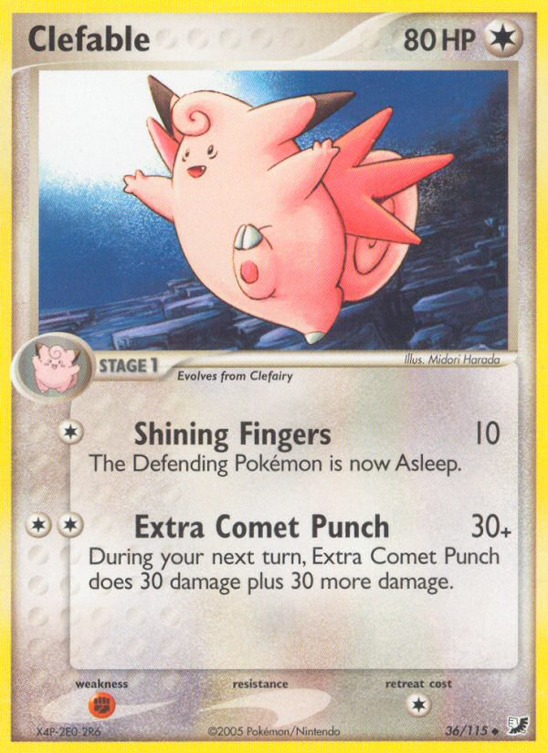 Clefable (36/115) [EX: Unseen Forces] | Game Master's Emporium (The New GME)