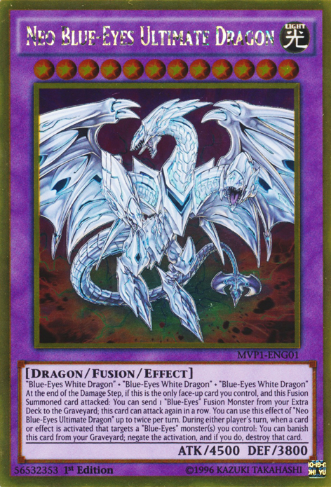 Neo Blue-Eyes Ultimate Dragon [MVP1-ENG01] Gold Rare | Game Master's Emporium (The New GME)