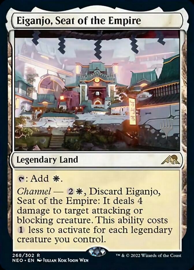 Eiganjo, Seat of the Empire (Promo Pack) [Kamigawa: Neon Dynasty Promos] | Game Master's Emporium (The New GME)