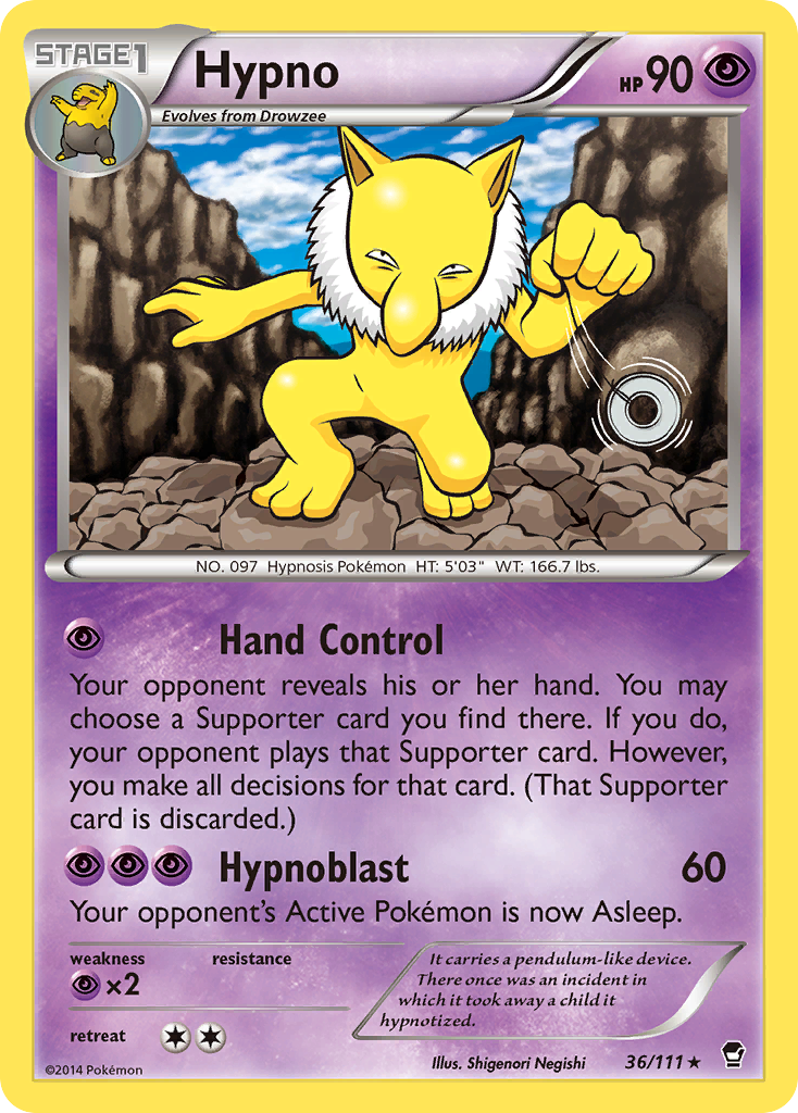 Hypno (36/111) [XY: Furious Fists] | Game Master's Emporium (The New GME)