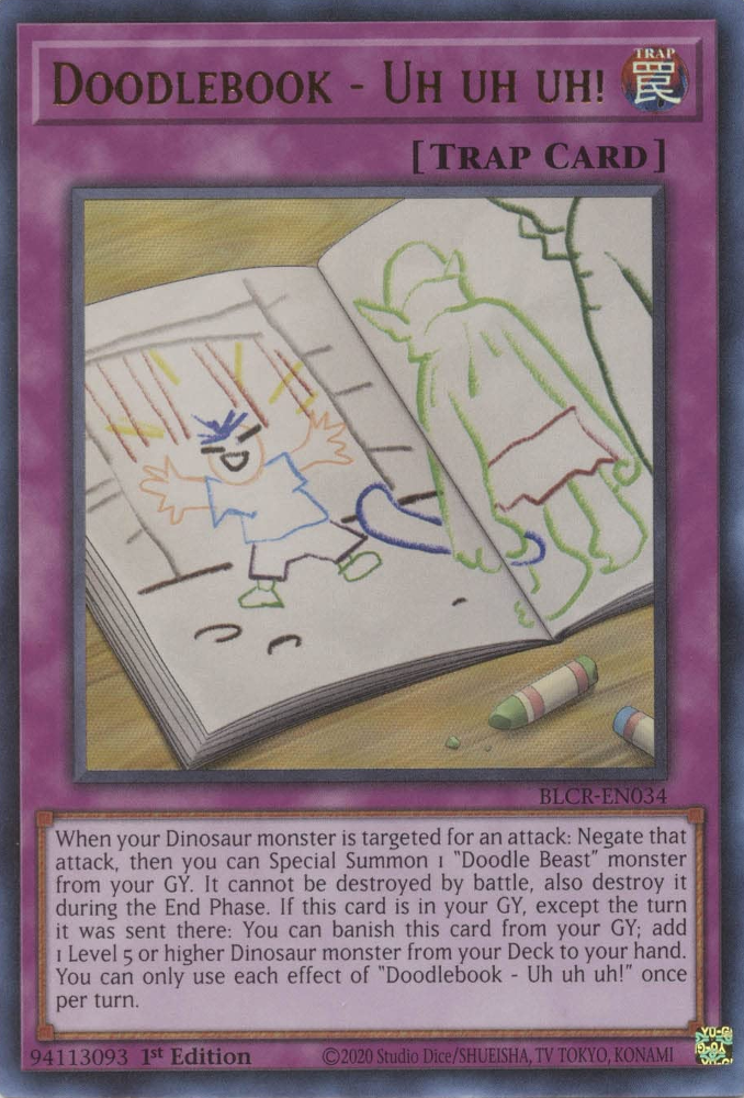 Doodlebook - Uh uh uh! [BLCR-EN034] Ultra Rare | Game Master's Emporium (The New GME)