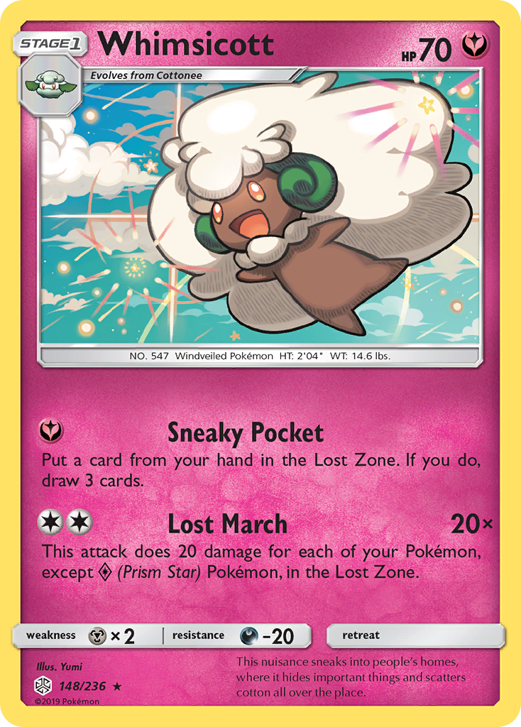 Whimsicott (148/236) [Sun & Moon: Cosmic Eclipse] | Game Master's Emporium (The New GME)