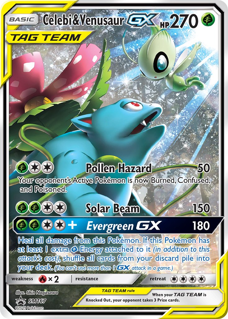 Celebi & Venusaur GX (SM167) [Sun & Moon: Black Star Promos] | Game Master's Emporium (The New GME)