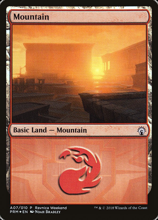 Mountain (A07) [Ravnica Allegiance Ravnica Weekend] | Game Master's Emporium (The New GME)