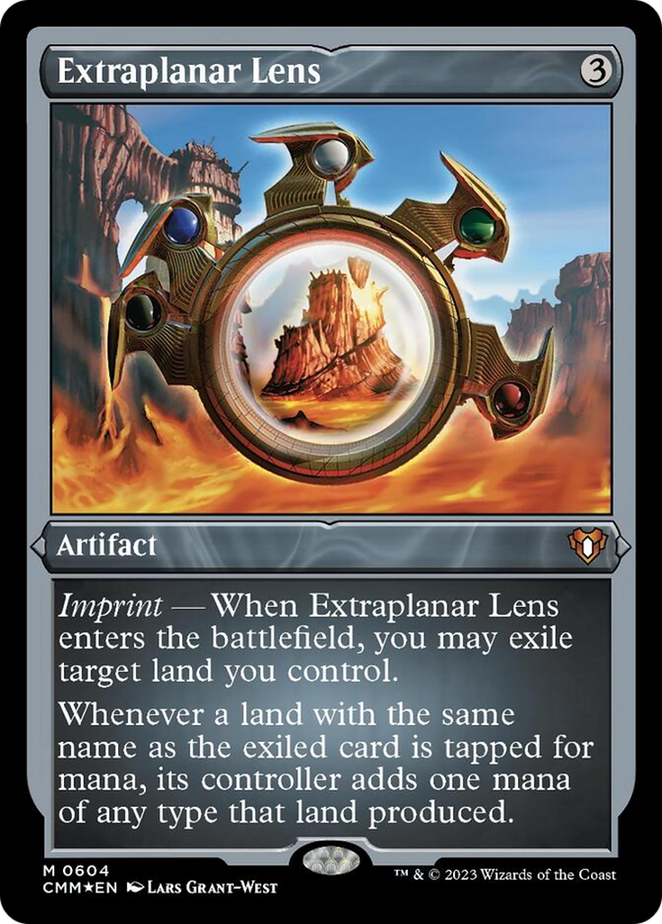 Extraplanar Lens (Foil Etched) [Commander Masters] | Game Master's Emporium (The New GME)