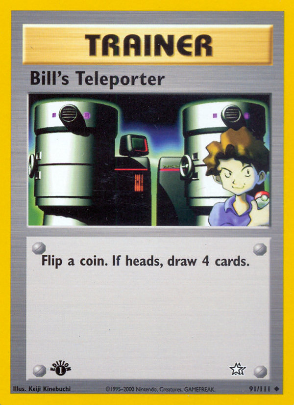 Bill's Teleporter (91/111) [Neo Genesis 1st Edition] | Game Master's Emporium (The New GME)