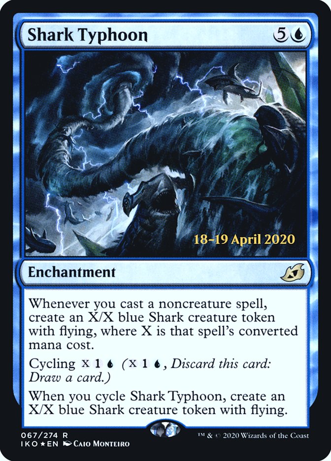 Shark Typhoon [Ikoria: Lair of Behemoths Prerelease Promos] | Game Master's Emporium (The New GME)