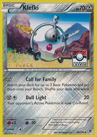 Klefki (66/119) (League Promo 1st Place) [XY: Phantom Forces] | Game Master's Emporium (The New GME)