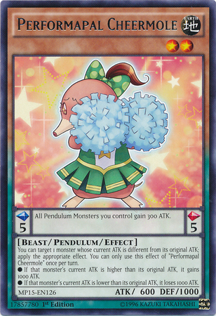 Performapal Cheermole [MP15-EN126] Rare | Game Master's Emporium (The New GME)