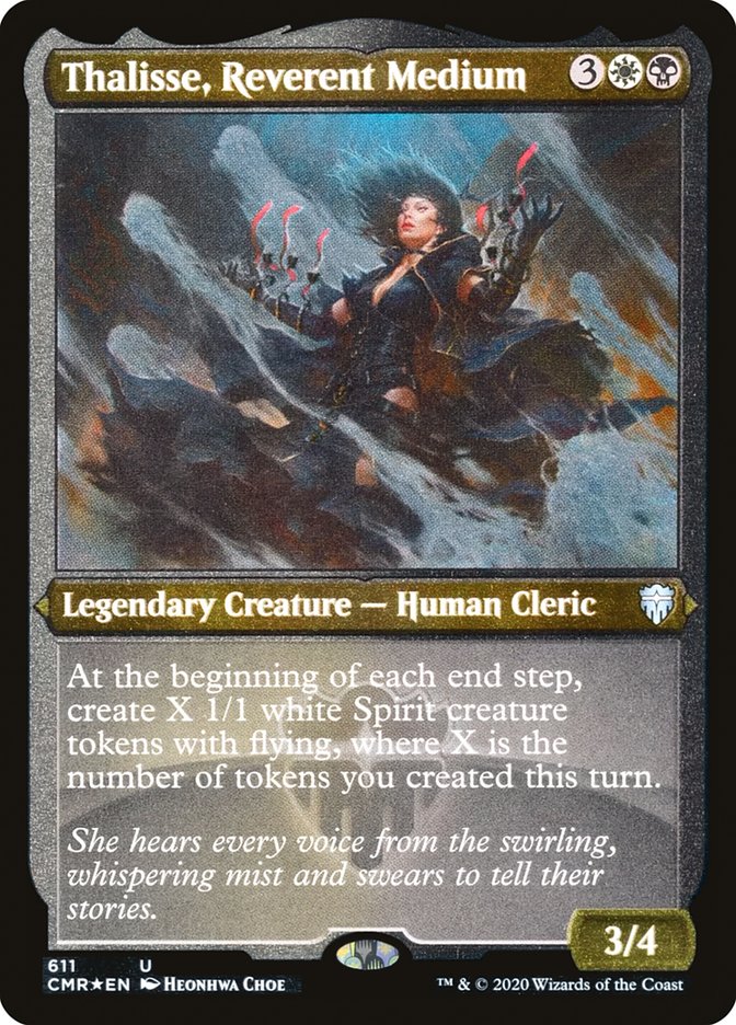 Thalisse, Reverent Medium (Etched) [Commander Legends] | Game Master's Emporium (The New GME)