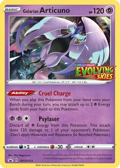 Galarian Articuno (SWSH123) (Prerelease Promo) [Sword & Shield: Black Star Promos] | Game Master's Emporium (The New GME)