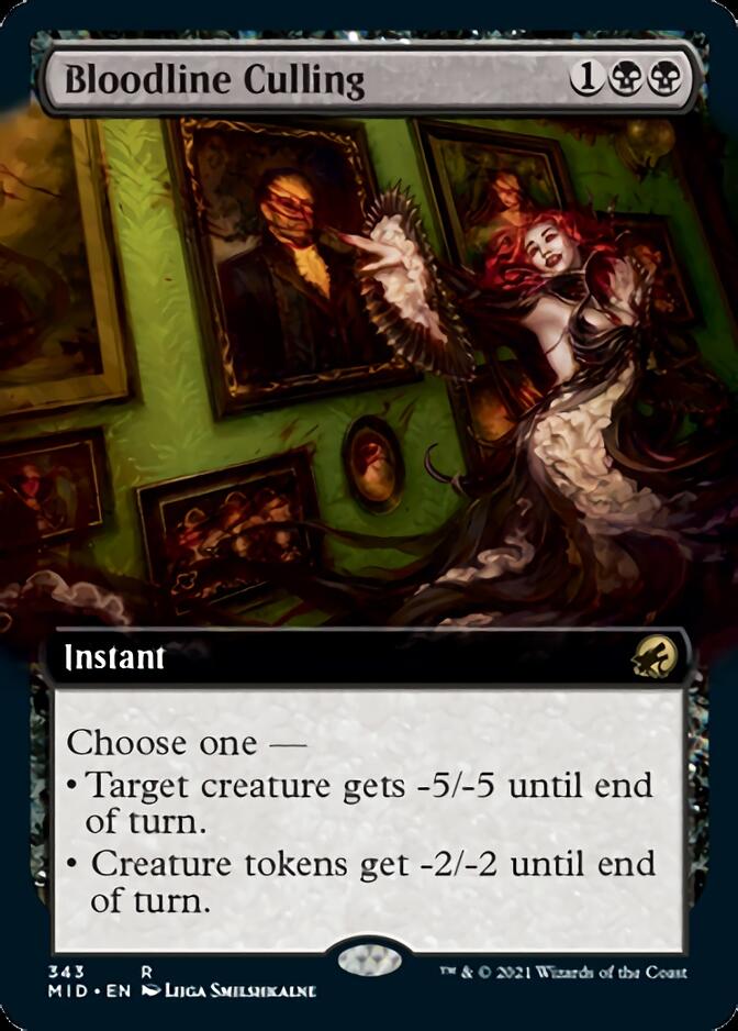 Bloodline Culling (Extended Art) [Innistrad: Midnight Hunt] | Game Master's Emporium (The New GME)