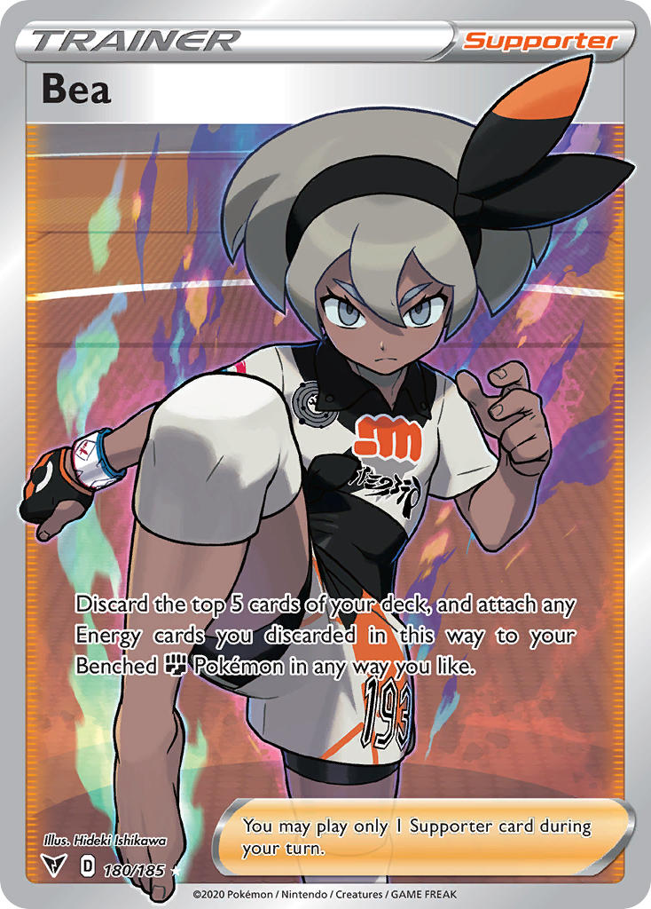 Bea (180/185) [Sword & Shield: Vivid Voltage] | Game Master's Emporium (The New GME)