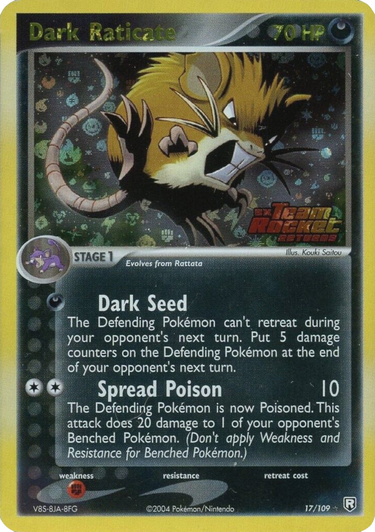 Dark Raticate (17/109) (Stamped) [EX: Team Rocket Returns] | Game Master's Emporium (The New GME)