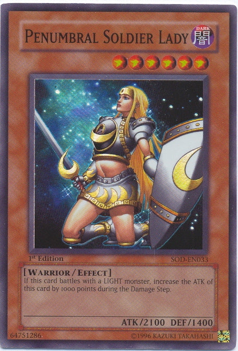 Penumbral Soldier Lady [SOD-EN033] Super Rare | Game Master's Emporium (The New GME)