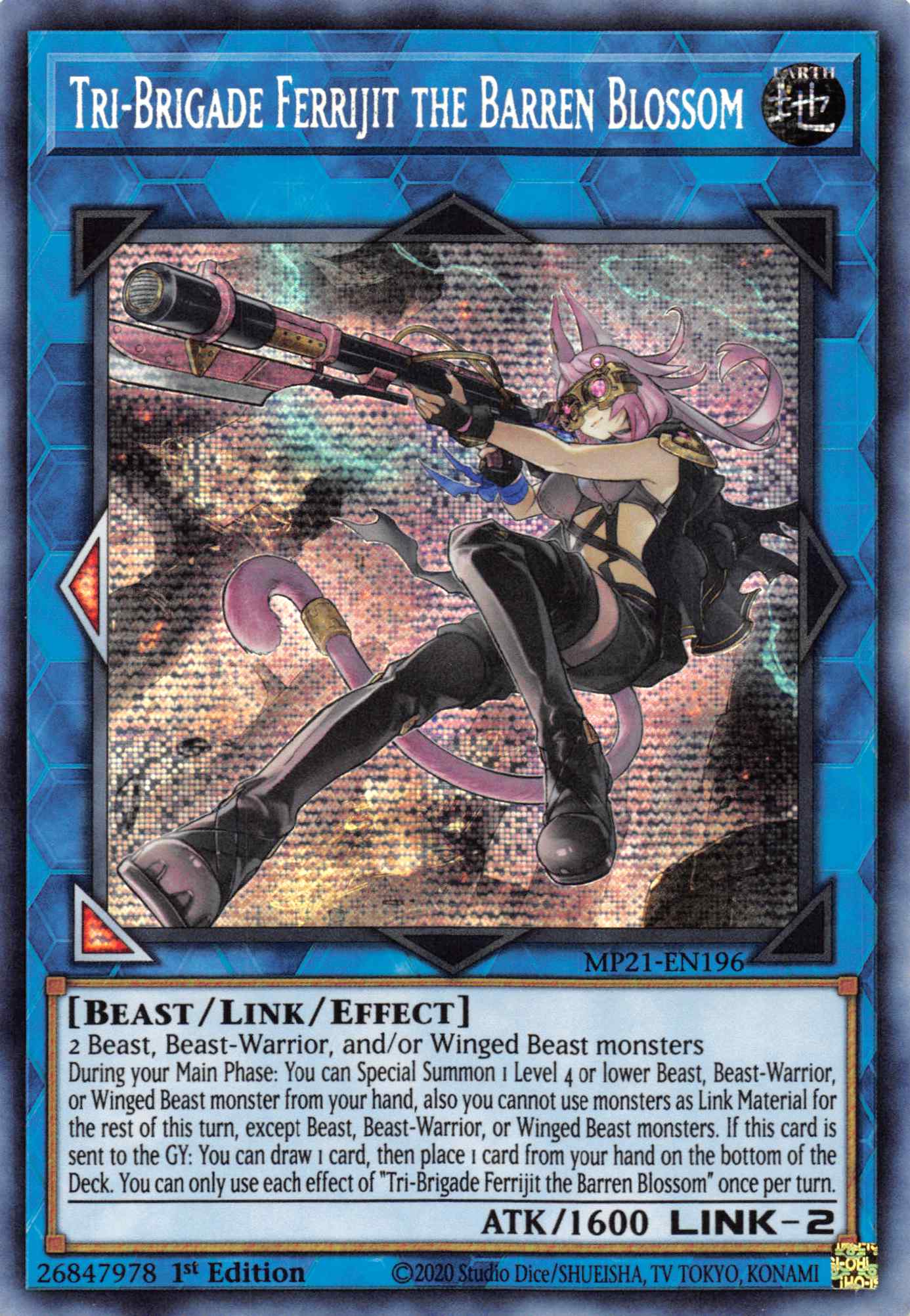 Tri-Brigade Ferrijit the Barren Blossom [MP21-EN196] Prismatic Secret Rare | Game Master's Emporium (The New GME)