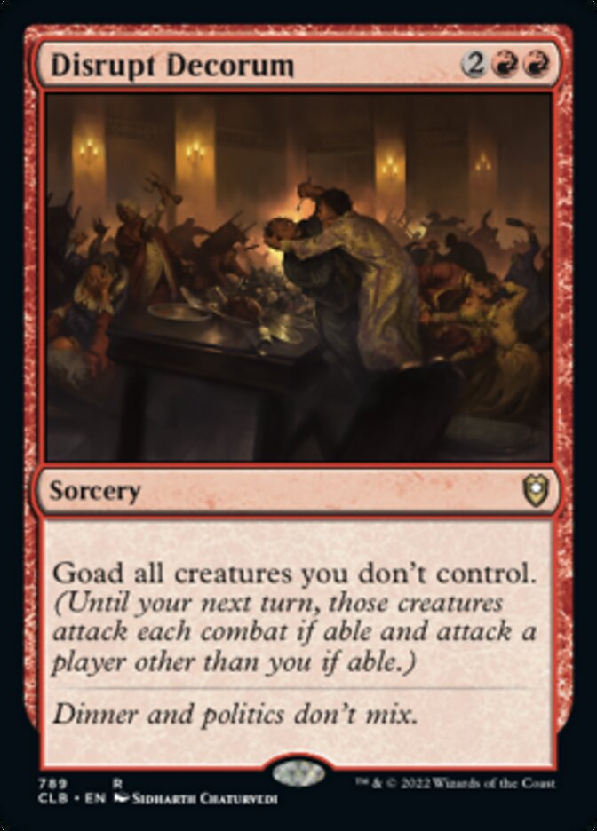 Disrupt Decorum [Commander Legends: Battle for Baldur's Gate] | Game Master's Emporium (The New GME)