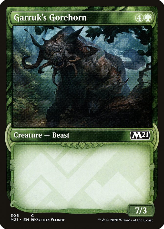 Garruk's Gorehorn (Showcase) [Core Set 2021] | Game Master's Emporium (The New GME)