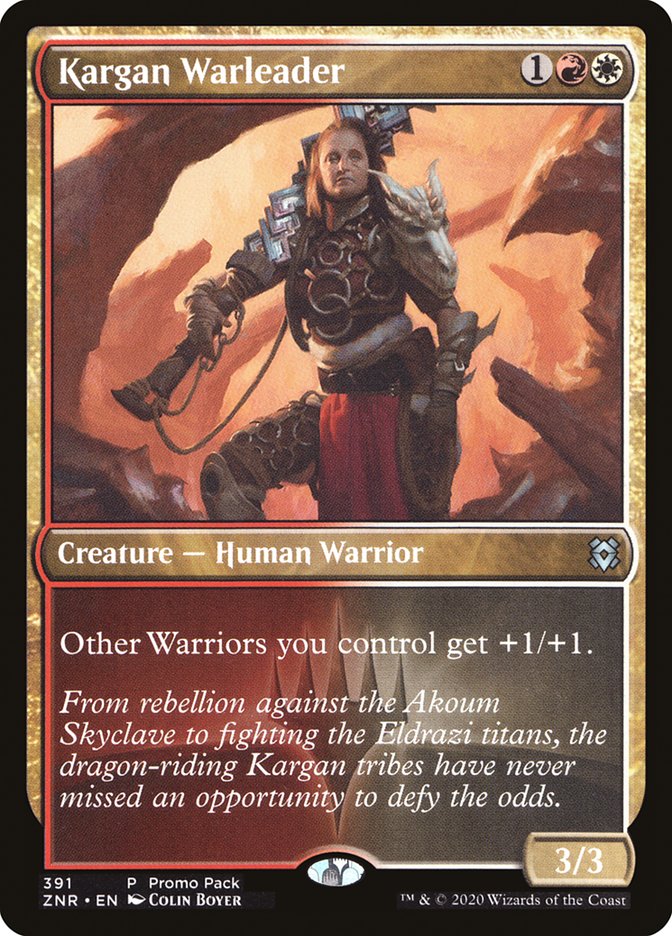 Kargan Warleader (Promo Pack) [Zendikar Rising Promos] | Game Master's Emporium (The New GME)