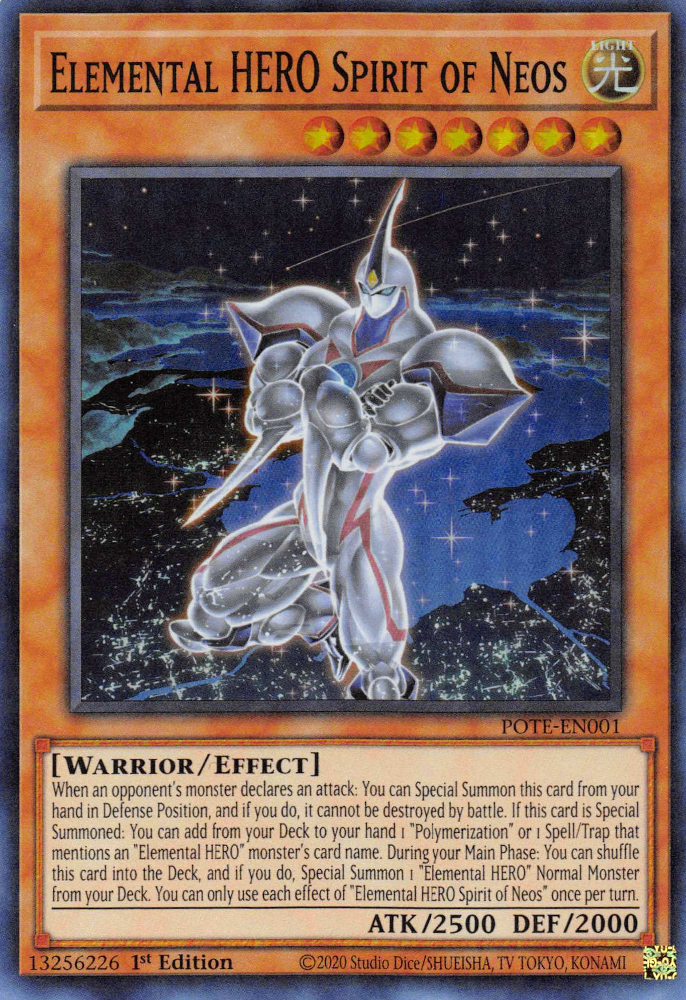 Elemental HERO Spirit of Neos [POTE-EN001] Super Rare | Game Master's Emporium (The New GME)
