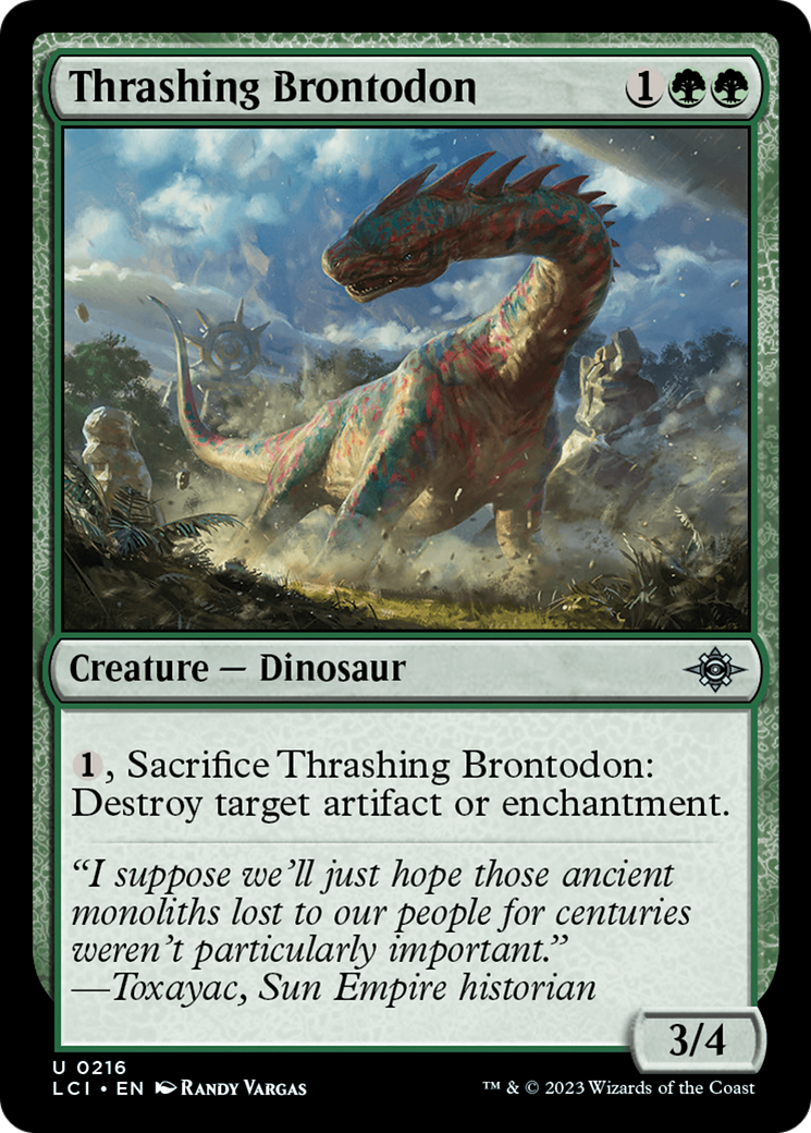 Thrashing Brontodon [The Lost Caverns of Ixalan] | Game Master's Emporium (The New GME)