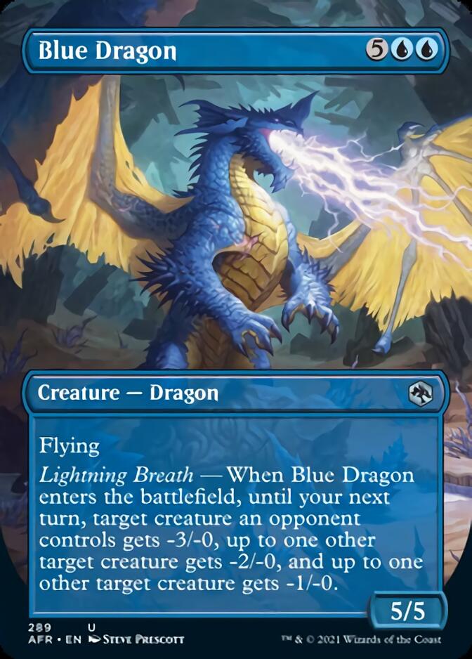 Blue Dragon (Borderless Alternate Art) [Dungeons & Dragons: Adventures in the Forgotten Realms] | Game Master's Emporium (The New GME)