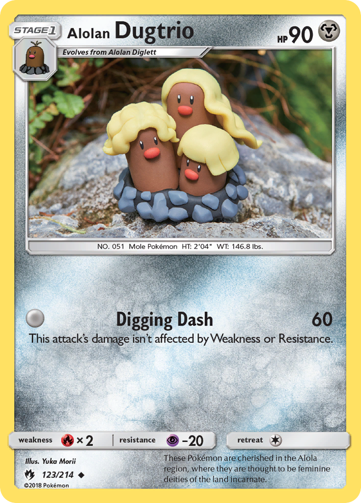 Alolan Dugtrio (123/214) [Sun & Moon: Lost Thunder] | Game Master's Emporium (The New GME)