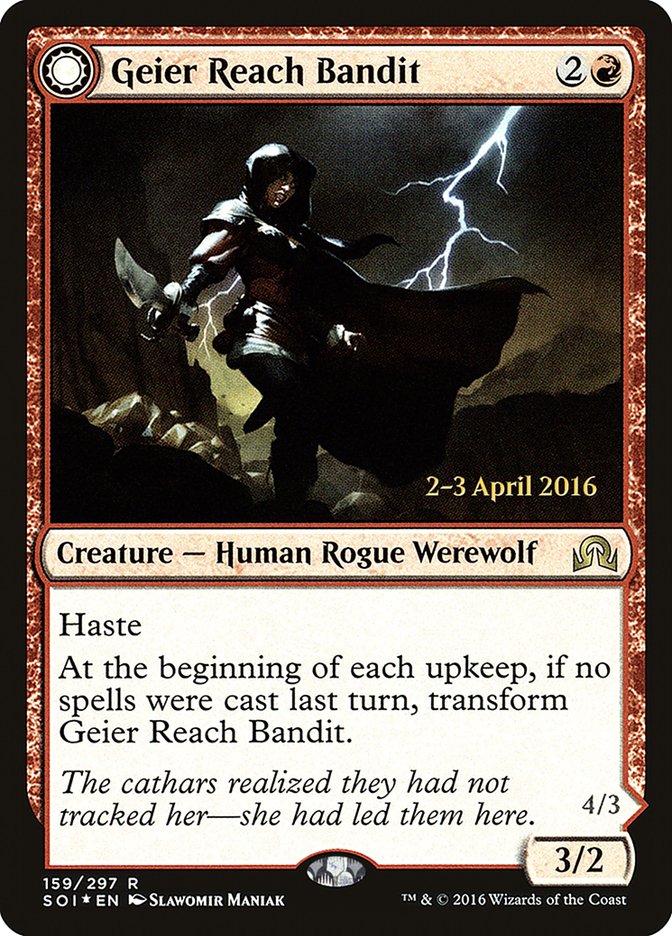 Geier Reach Bandit // Vildin-Pack Alpha [Shadows over Innistrad Prerelease Promos] | Game Master's Emporium (The New GME)