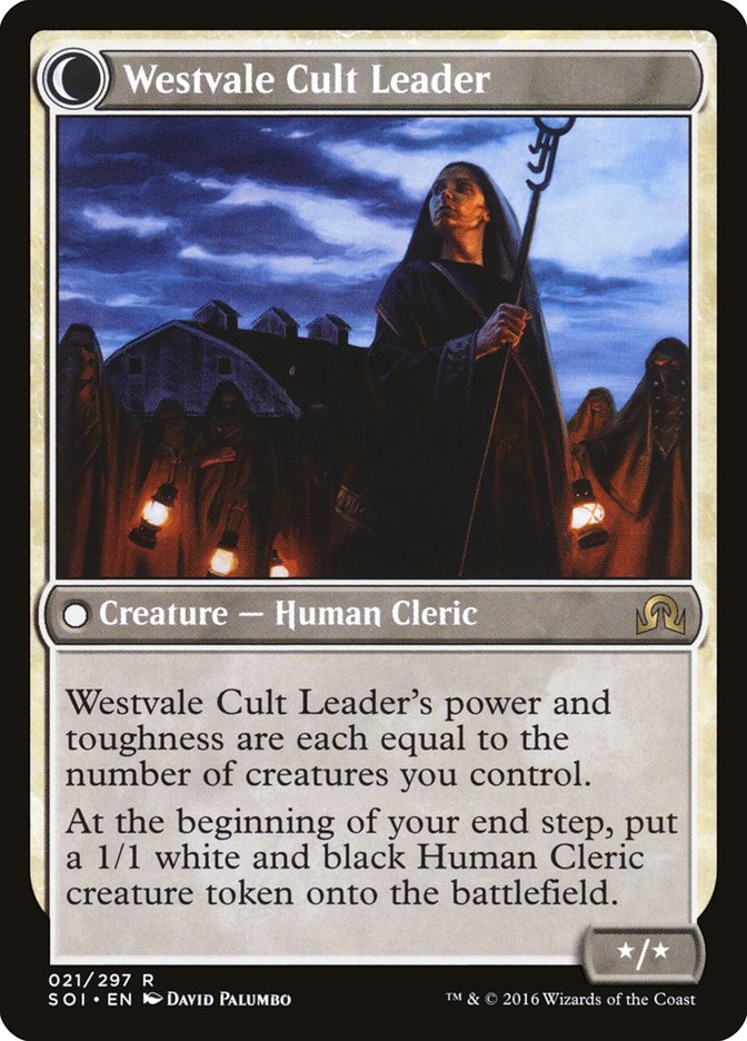 Hanweir Militia Captain // Westvale Cult Leader [Shadows over Innistrad] | Game Master's Emporium (The New GME)