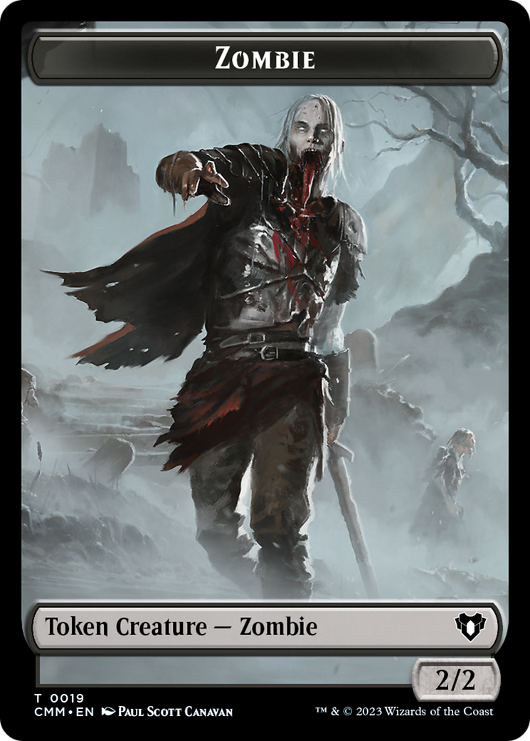 Zombie Token (19) [Commander Masters Tokens] | Game Master's Emporium (The New GME)