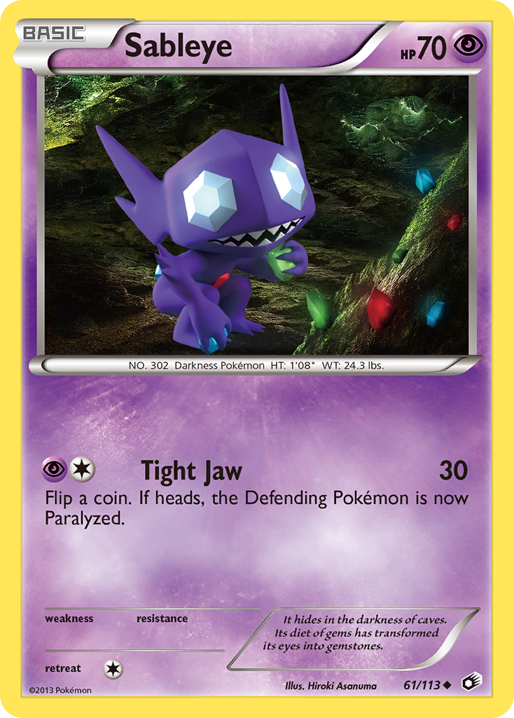 Sableye (61/113) [Black & White: Legendary Treasures] | Game Master's Emporium (The New GME)