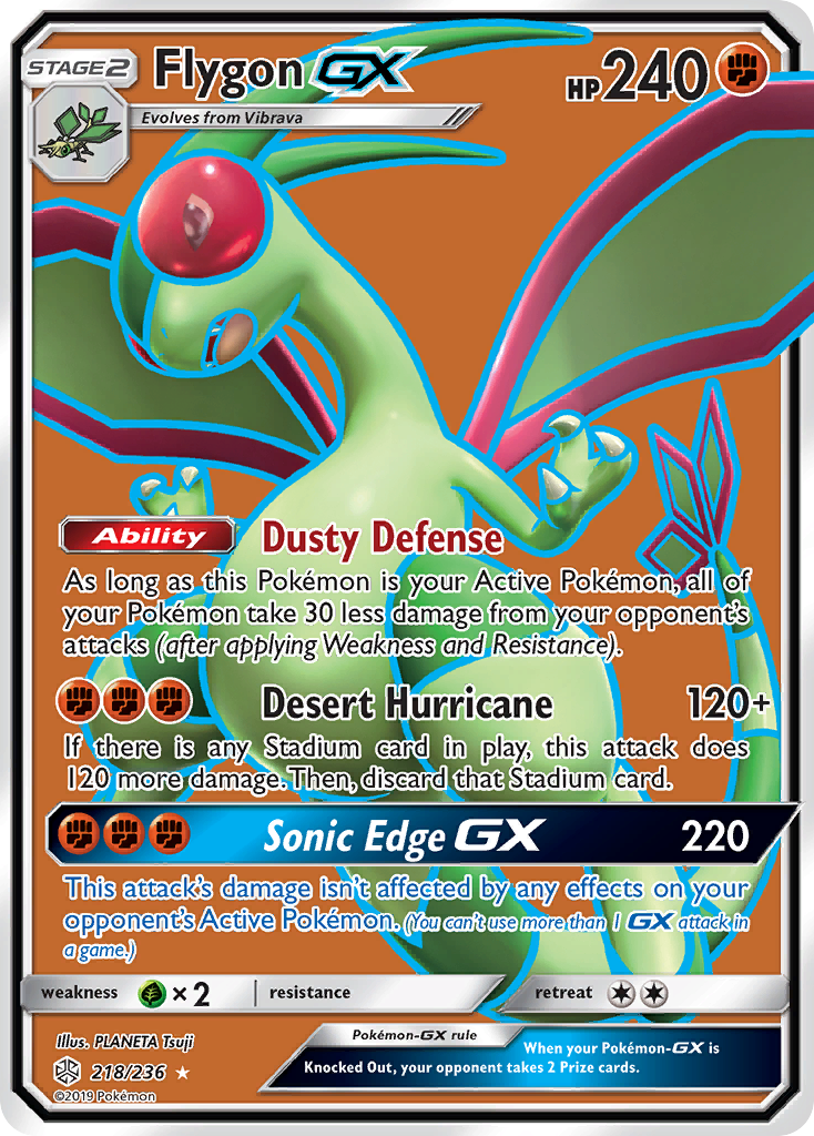 Flygon GX (218/236) [Sun & Moon: Cosmic Eclipse] | Game Master's Emporium (The New GME)