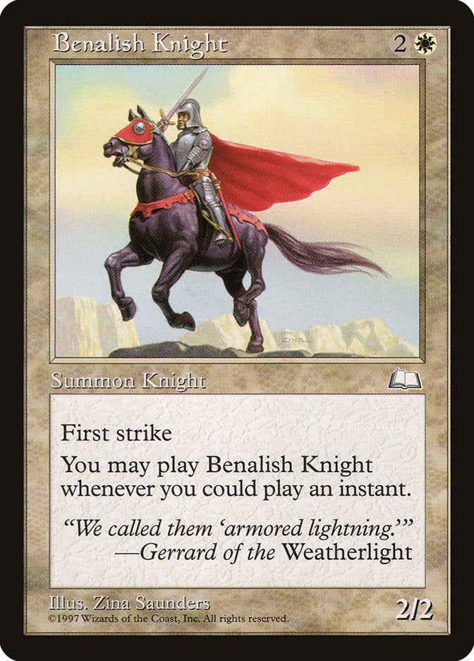 Benalish Knight [Weatherlight] | Game Master's Emporium (The New GME)
