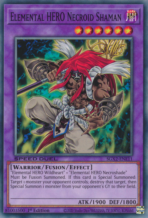 Elemental HERO Necroid Shaman [SGX2-ENE11] Common | Game Master's Emporium (The New GME)