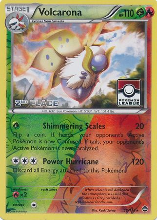 Volcarona (15/114) (League Promo 2nd Place) [XY: Steam Siege] | Game Master's Emporium (The New GME)