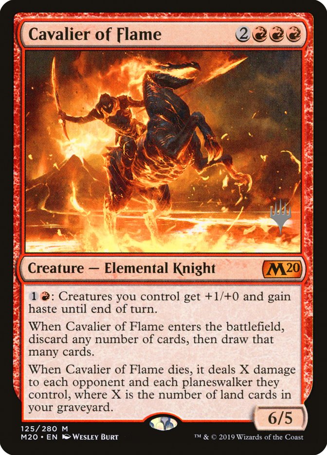 Cavalier of Flame (Promo Pack) [Core Set 2020 Promos] | Game Master's Emporium (The New GME)