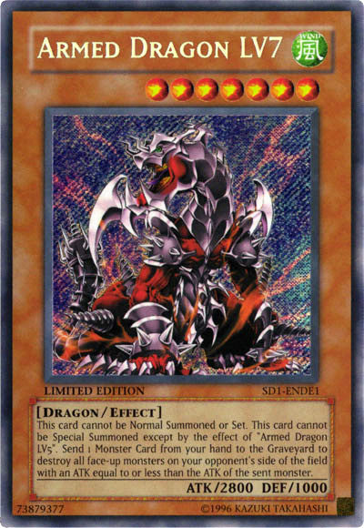 Armed Dragon Lv7 [SD1-ENDE1] Secret Rare | Game Master's Emporium (The New GME)