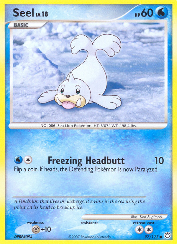 Seel (97/123) [Diamond & Pearl: Mysterious Treasures] | Game Master's Emporium (The New GME)