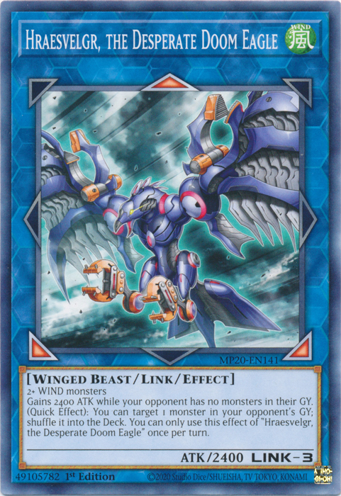 Hraesvelgr, the Desperate Doom Eagle [MP20-EN141] Common | Game Master's Emporium (The New GME)